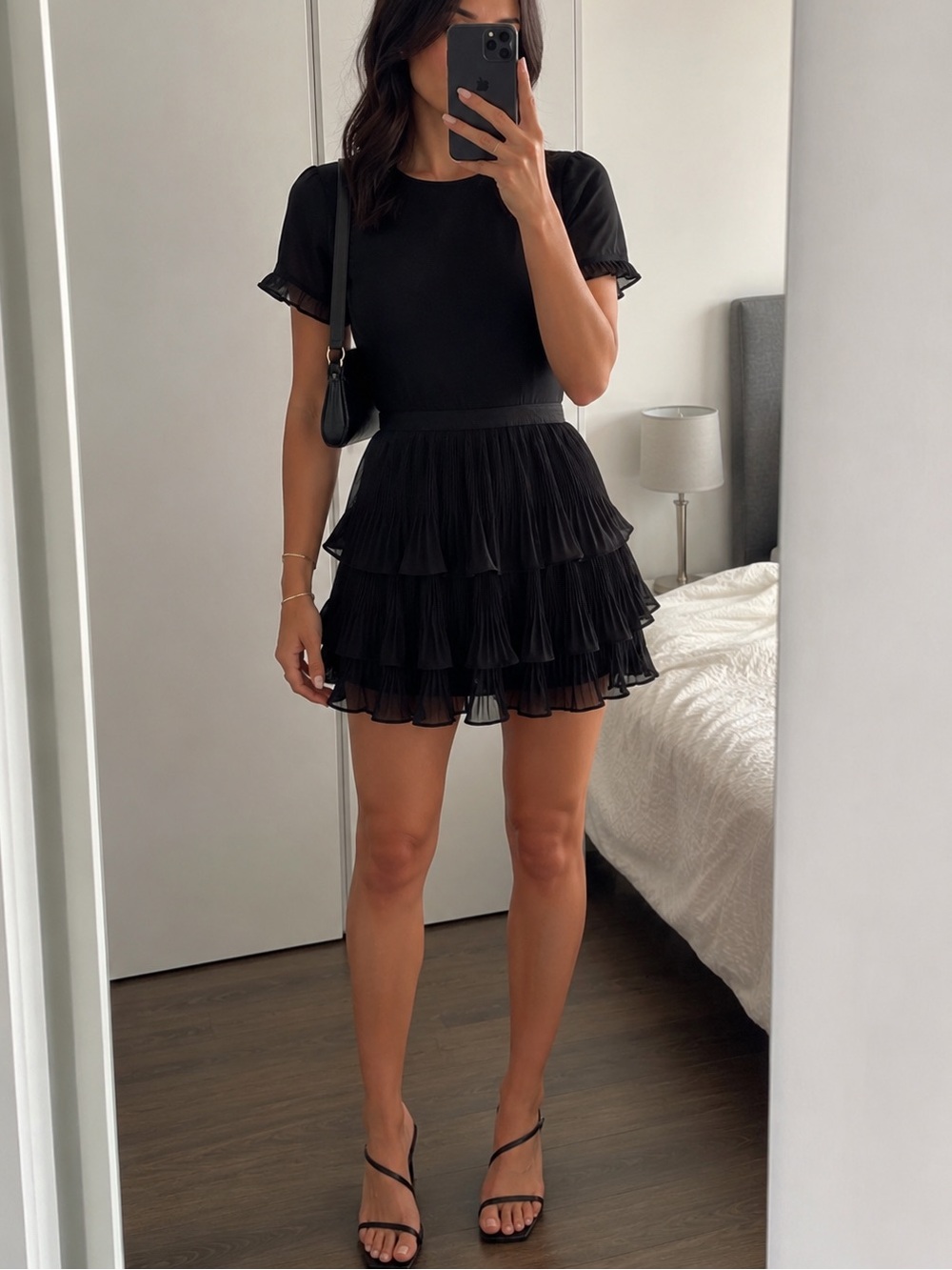 Michael Kors Black Ruffle Dress